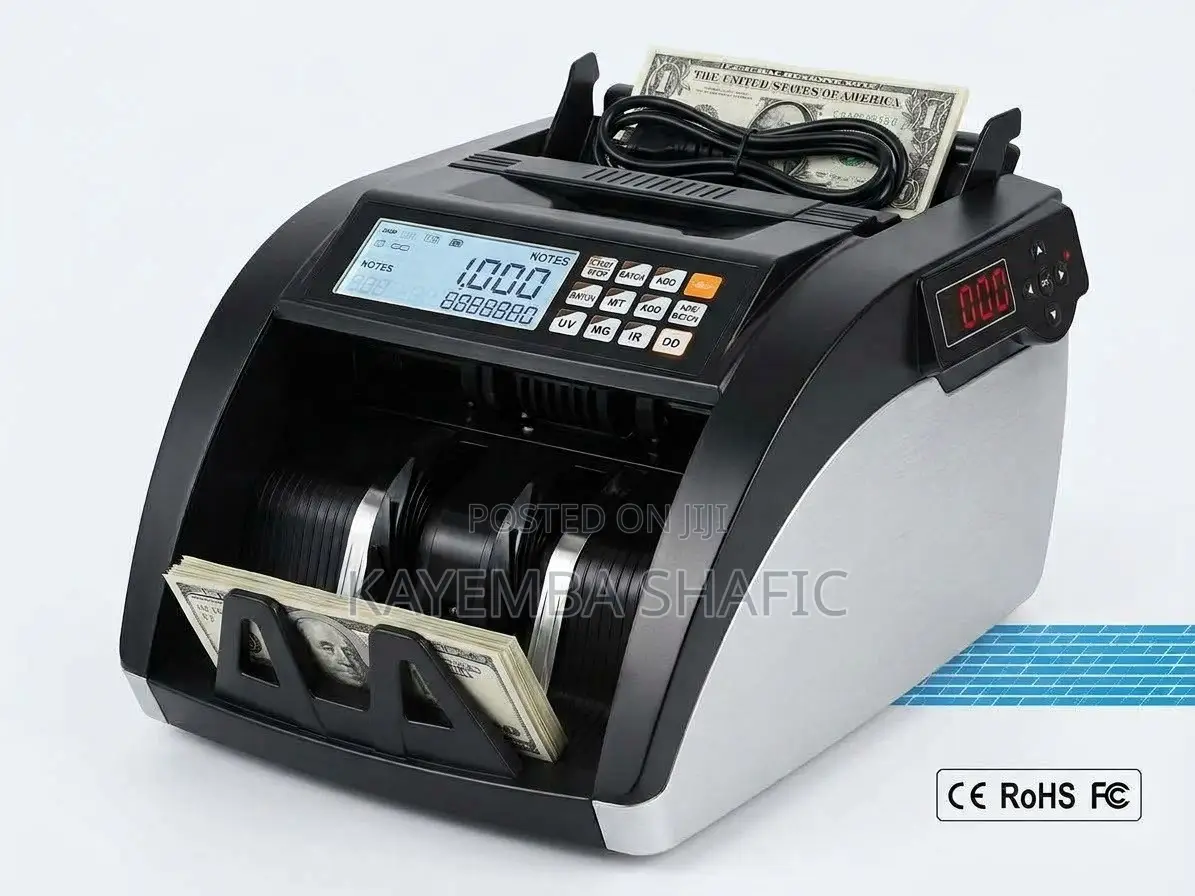 Heavy Duty AL-6100 Bill Counter Machine With Fake Note Detector