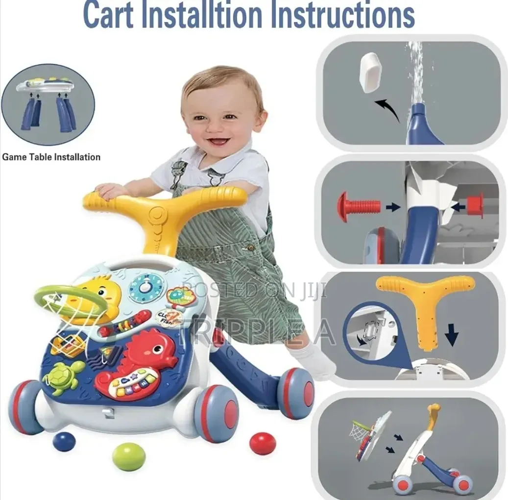 3 in 1 Learning Push and Activity Center Walker