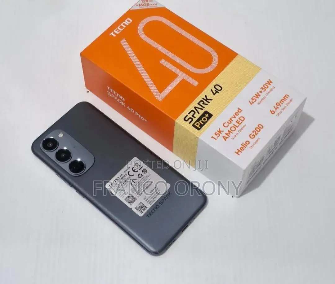New Tecno Spark 40 Pro+ 256 GB Black