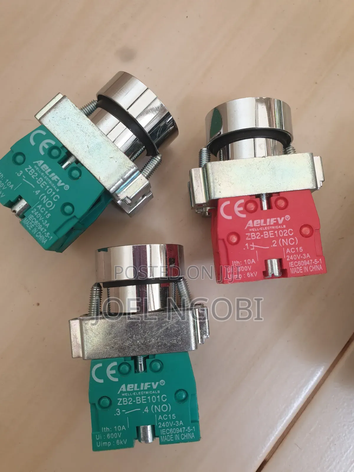 Contactor, Timer and Start, Stop Push Button