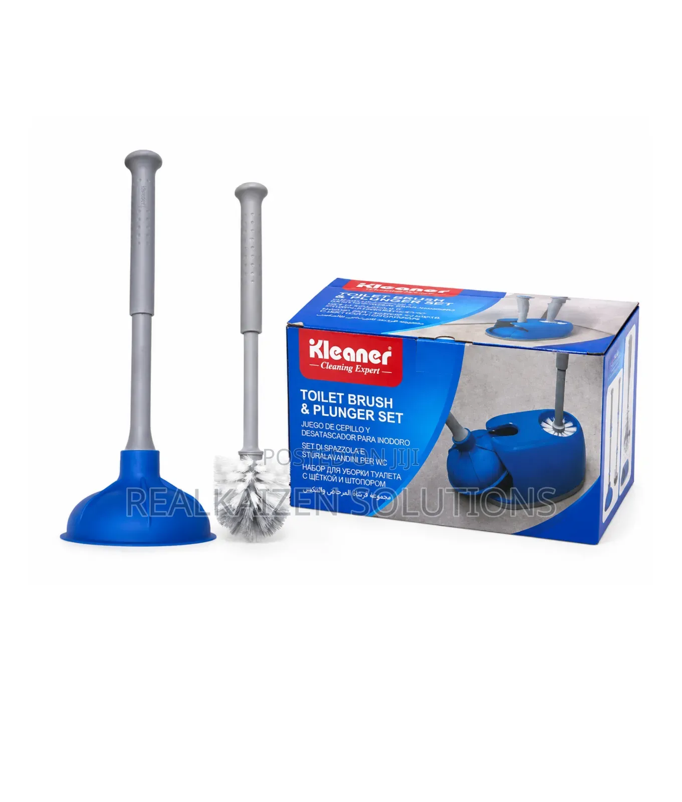 Kleaner Toilet Brush & Plunger Cleaning Set