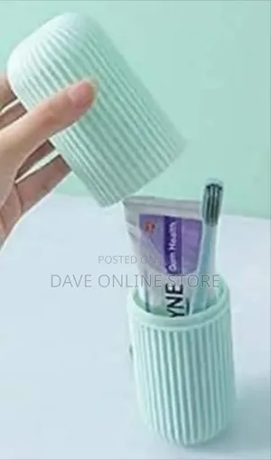 Portable Capsule Travel Toothbrush and Toothpaste Case