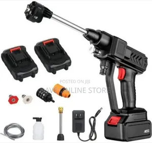 Cordless High-Pressure Car Washer and Water Spray Kit
