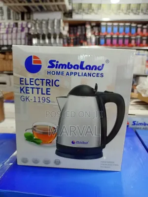 SimbaLand Home Appliances Electric Kettle (Model GK-119S).