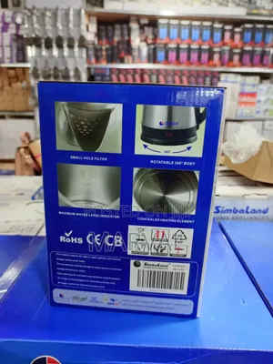 SimbaLand Home Appliances Electric Kettle (Model GK-119S).