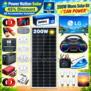 200w Massive Clean Energy Solar System Full Kit