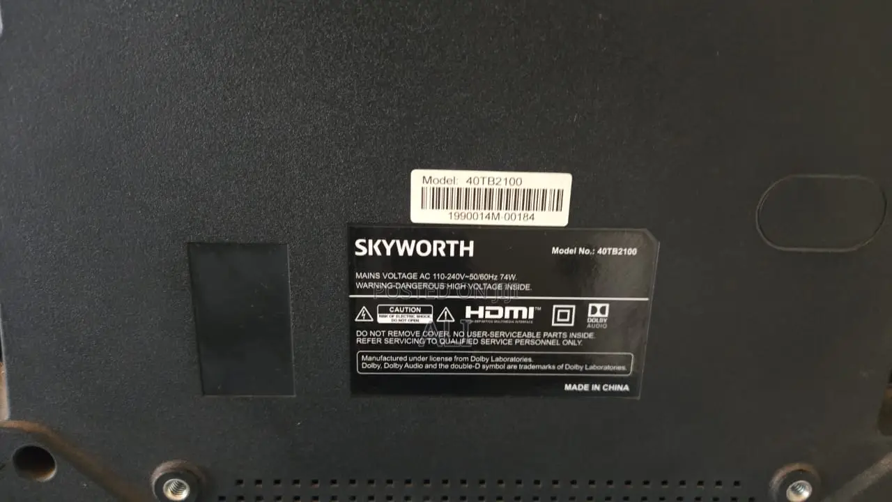40 Inch Hisense SmartTv at 650, Hisense at 600, Sky at 600
