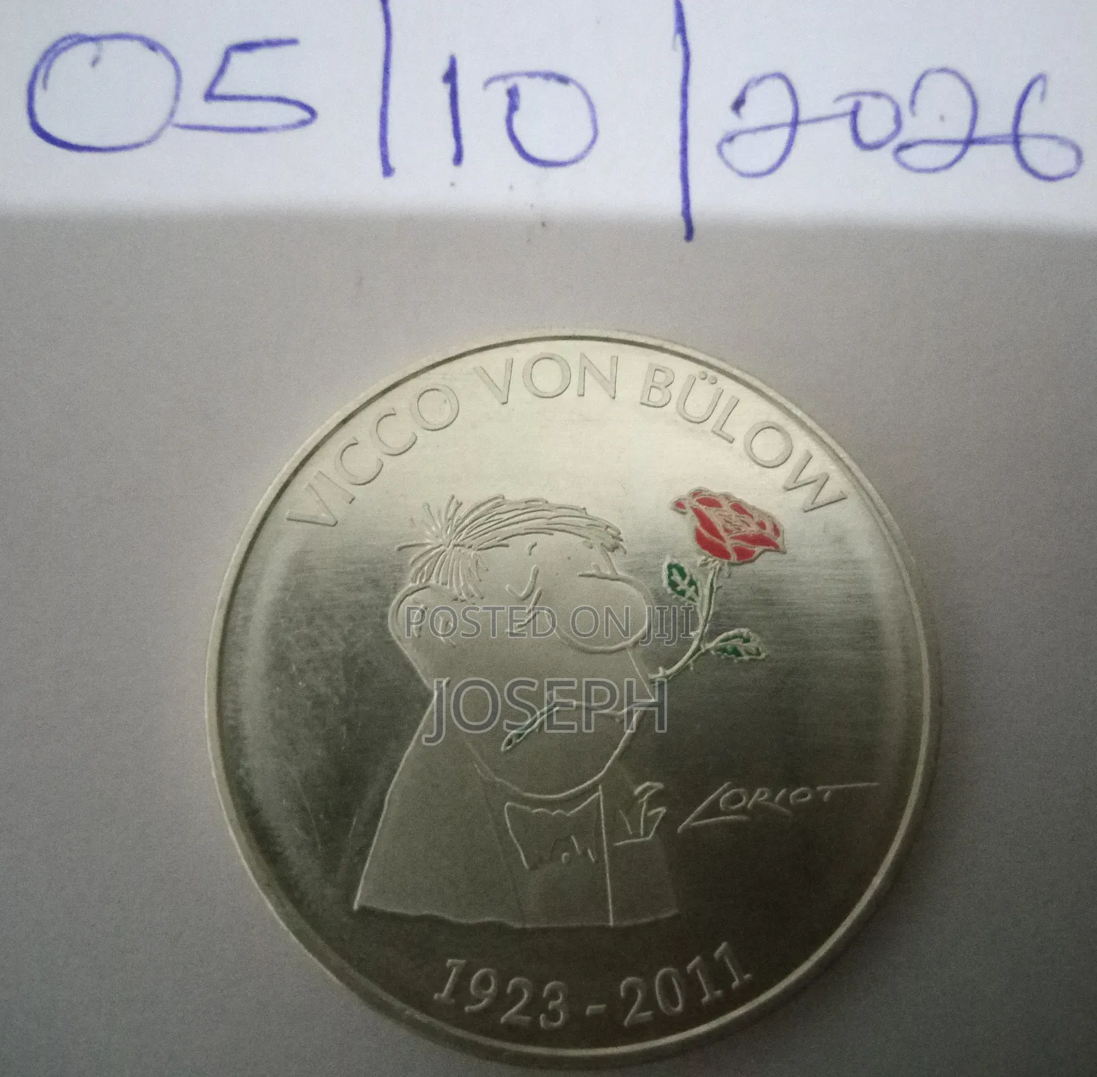 2023 German Commemorative Medal- Vicco Von Bullow - AUNC