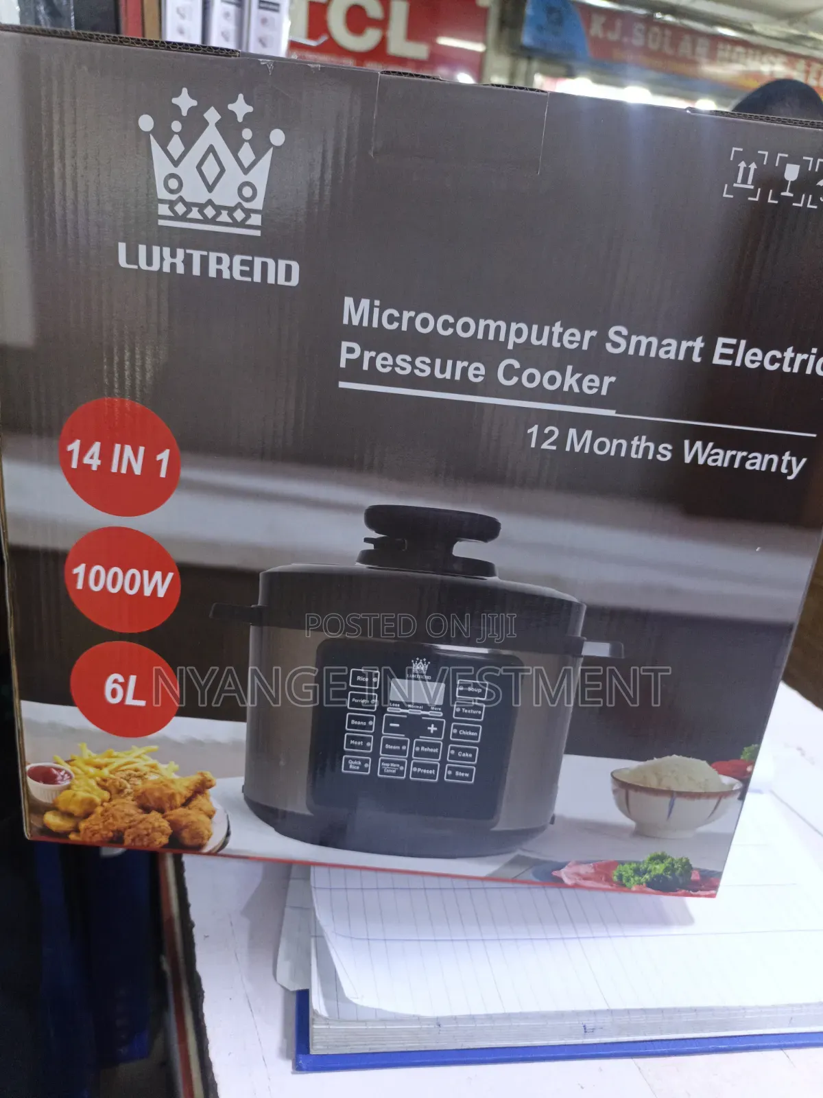 Luxtrend 14-in-1 Microcomputer Smart Electric Pressure Cooker 6litres