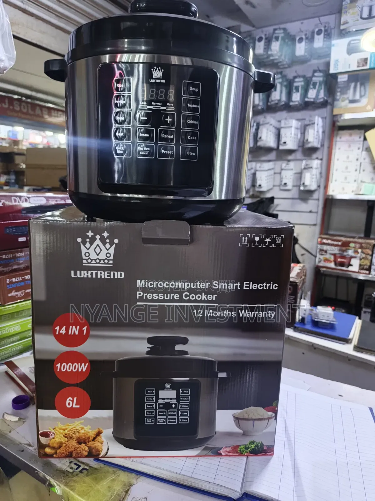 Luxtrend 14-in-1 Microcomputer Smart Electric Pressure Cooker 6litres