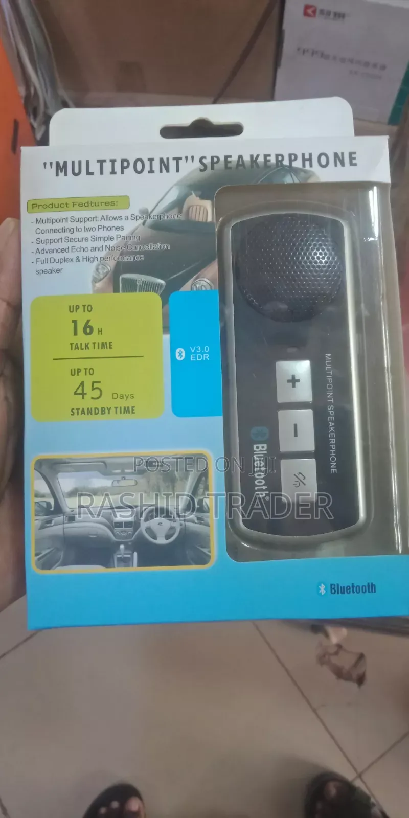 Mult Point Speaker Phone Blue Tooth Car Kit