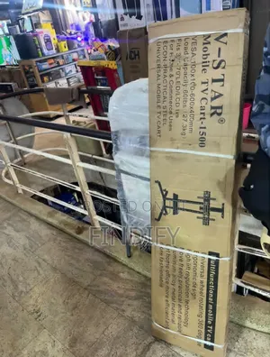 Mobile TV Mounts 32"-75" Convenient Height Adjustment