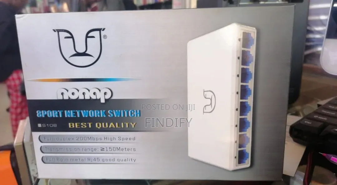 Nonap S108 8-Port Network Switch Packaging