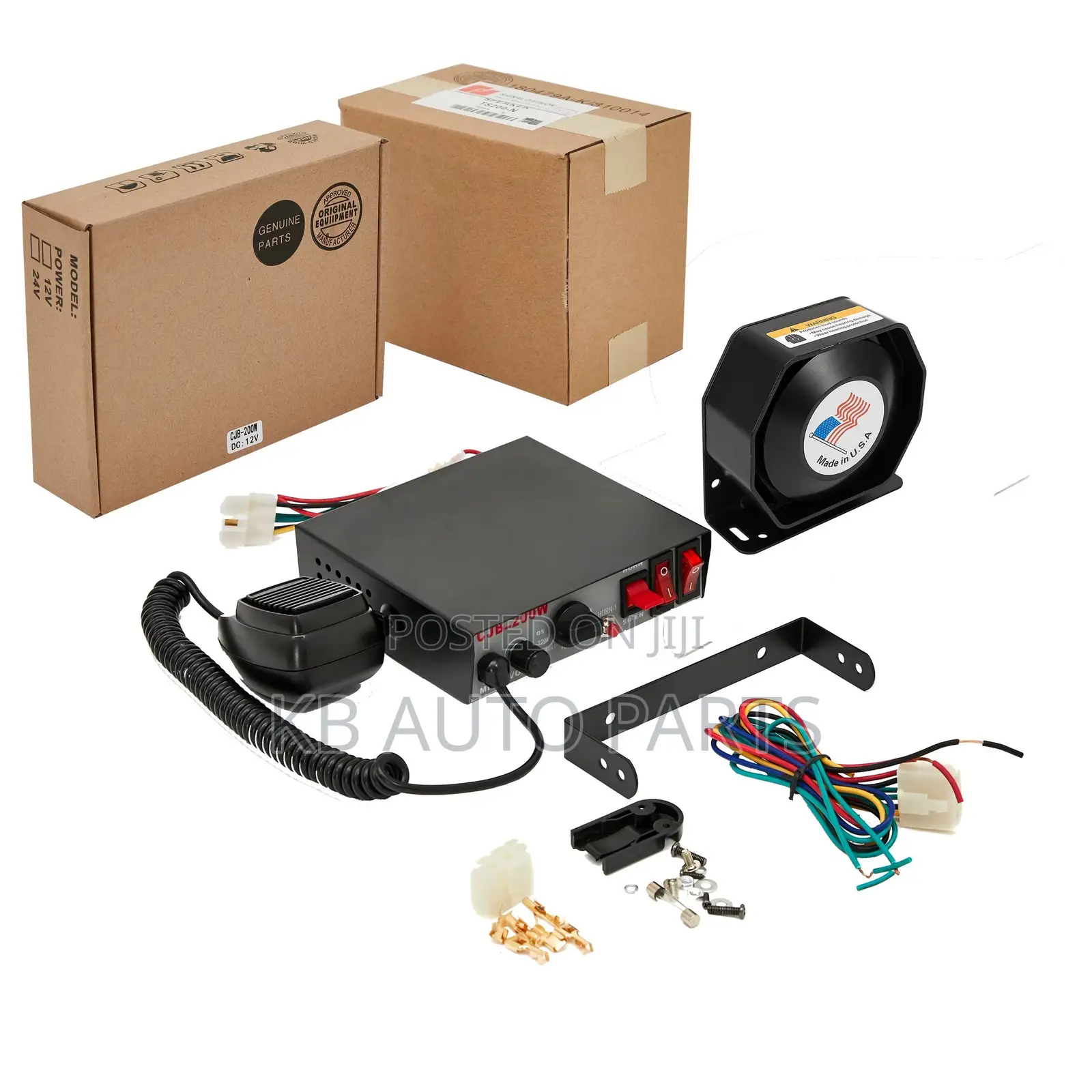 12v 24v 200W SIREN 9TONES for Vip Cars, Fire, Police, Ambulance
