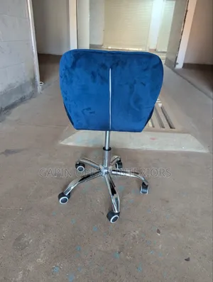 Brand New Fabric Blue Stool, Adjustable and Movable