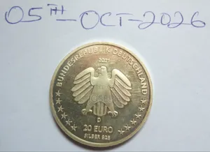 2021 Silver 20 Euro -Sophie Scholl Commemorative Medal - AUNC