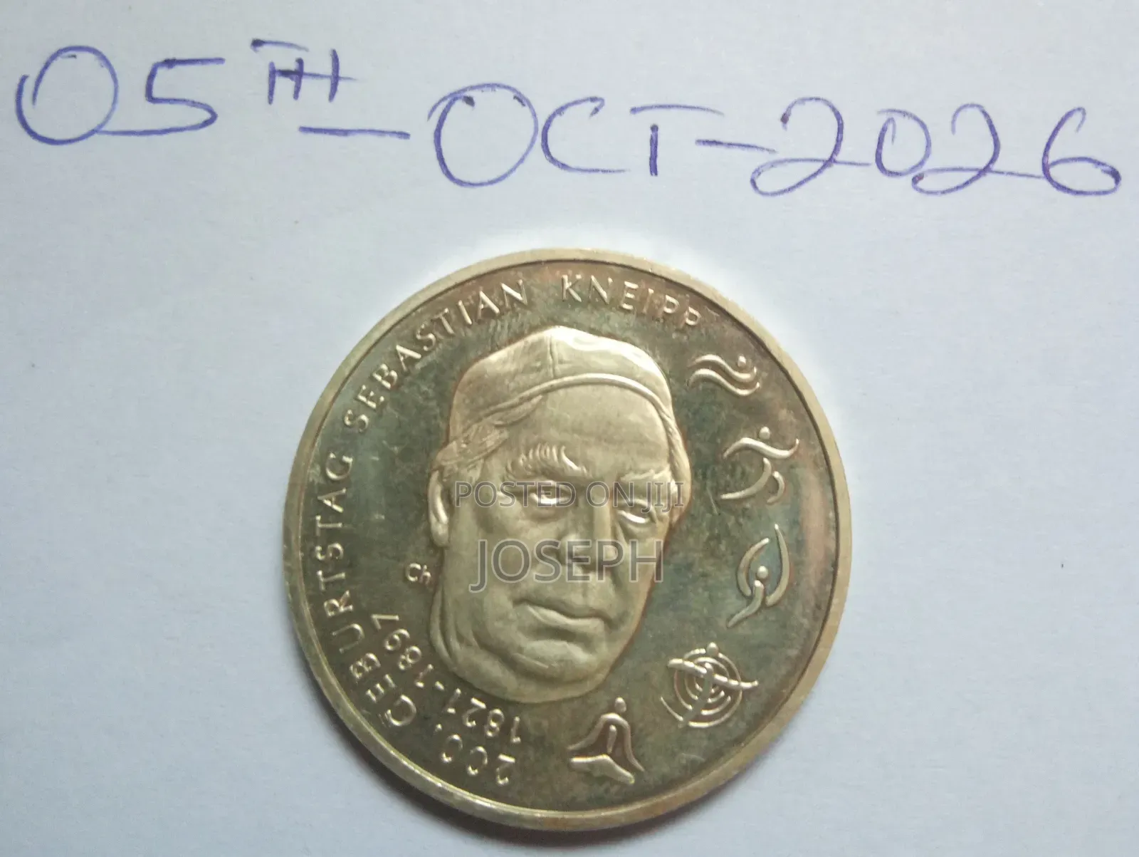 2021 Silver 20 Euro - Sebastian Kneipp Commemorative -AUNC