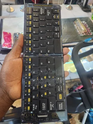 Transparent Keycaps Folding Wireless Mute Keyboard