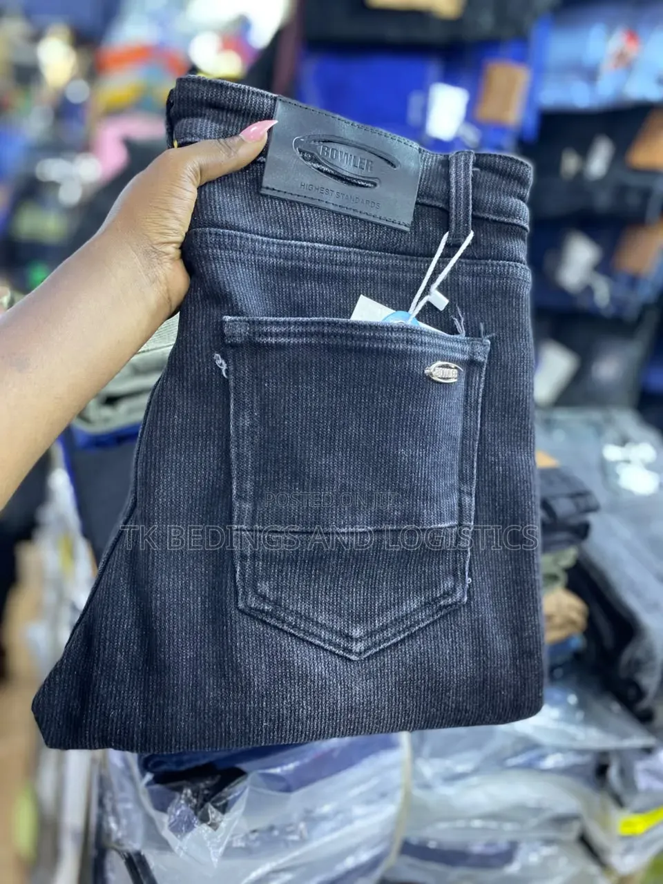 Men Black Stretch Jeans