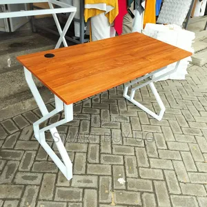 Executive Office Desk Table 120cm Metallic Office Desks Brown