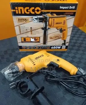 INGCO Impact Drill Set, 680W | 0-3000rpm Drill Machine