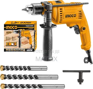 INGCO Impact Drill Set, 680W | 0-3000rpm Drill Machine