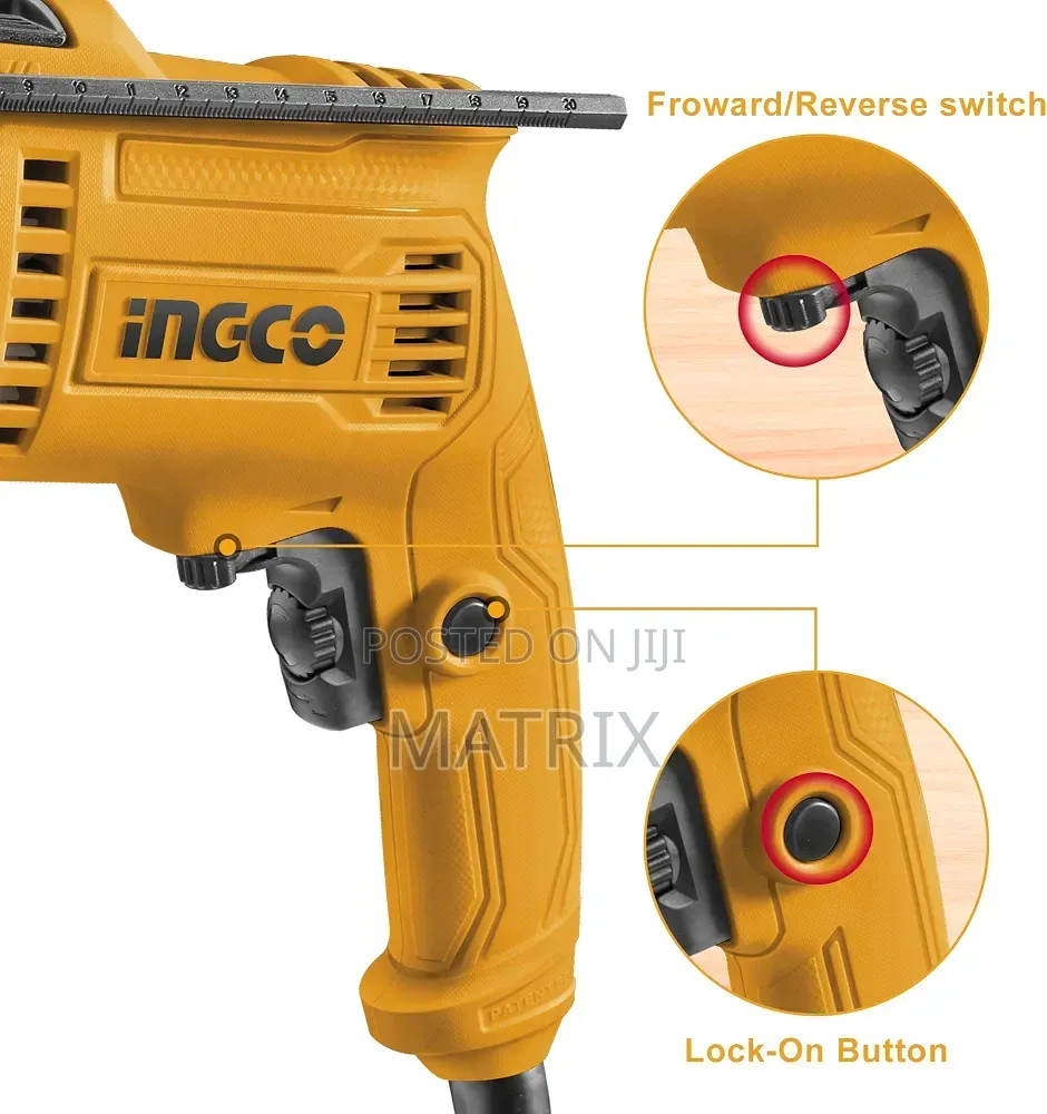 INGCO Impact Drill Set, 680W | 0-3000rpm Drill Machine