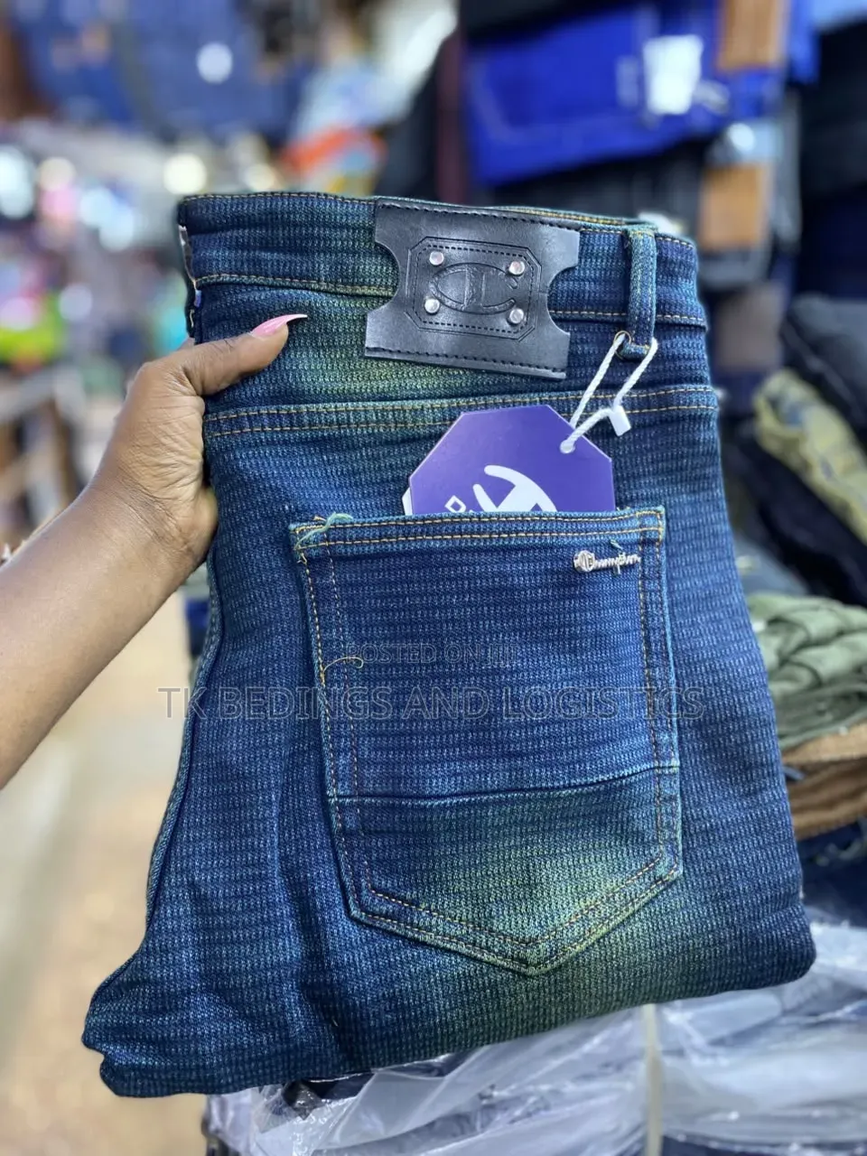 Dark Blue Stretch Jeans