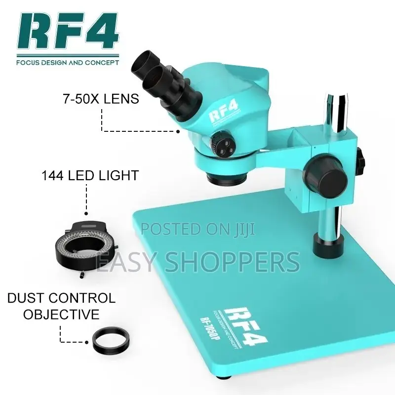 RF4 RF-7050p Trinocular Stereo Microscope Electronics & Phone Repair