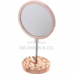 Rose Gold Double-Sided Magnifying Tabletop Vanity Mirror