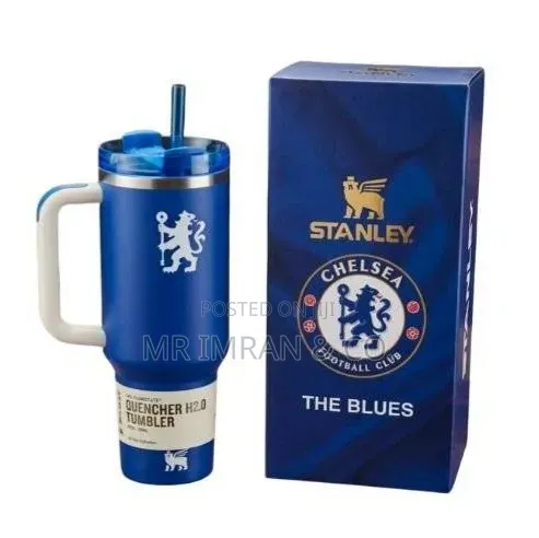 Blue 40oz Stainless Steel Travel Tumbler