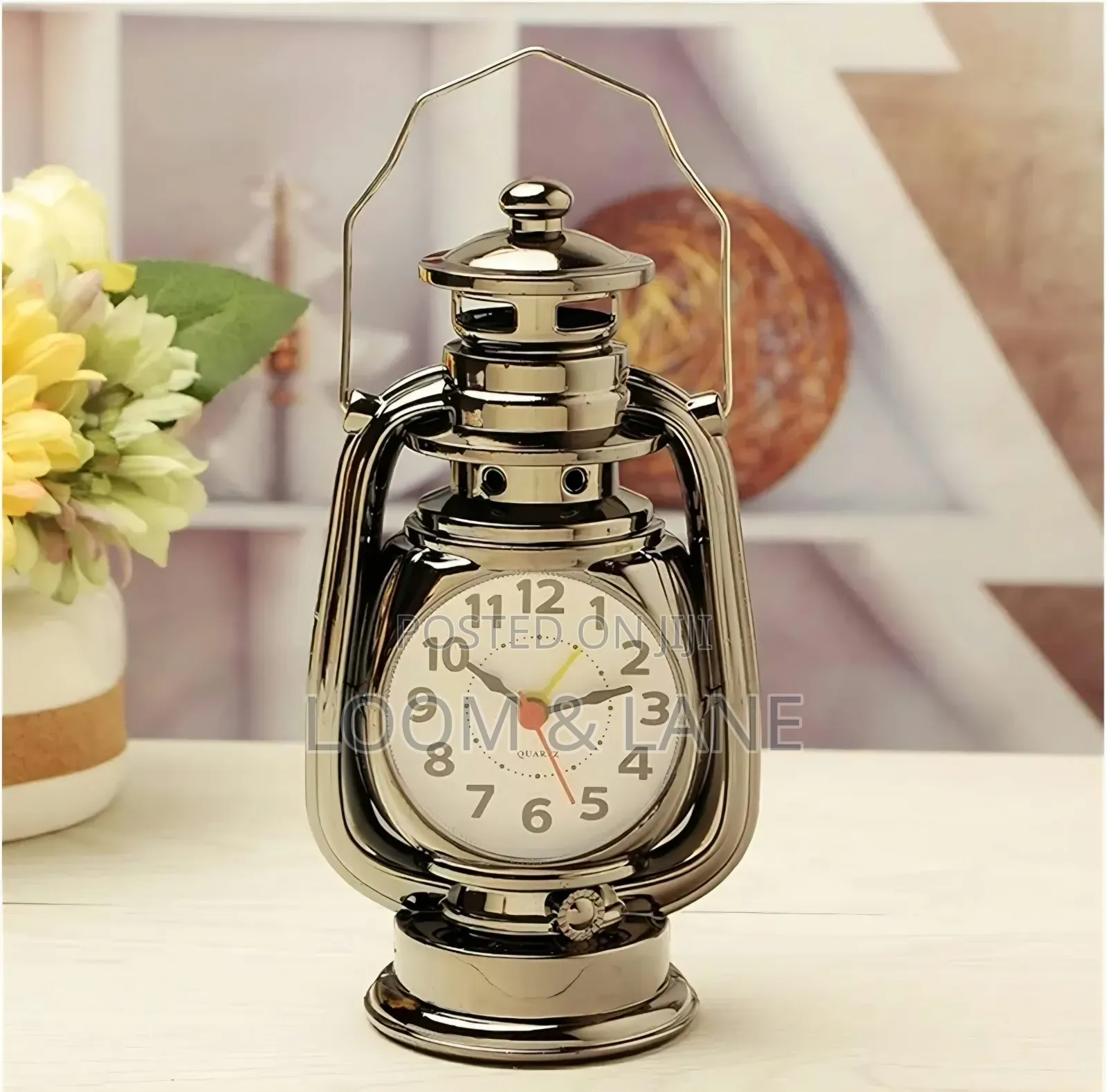 Vintage Alarm Clock Retro Oil Lamp Alarm Clock