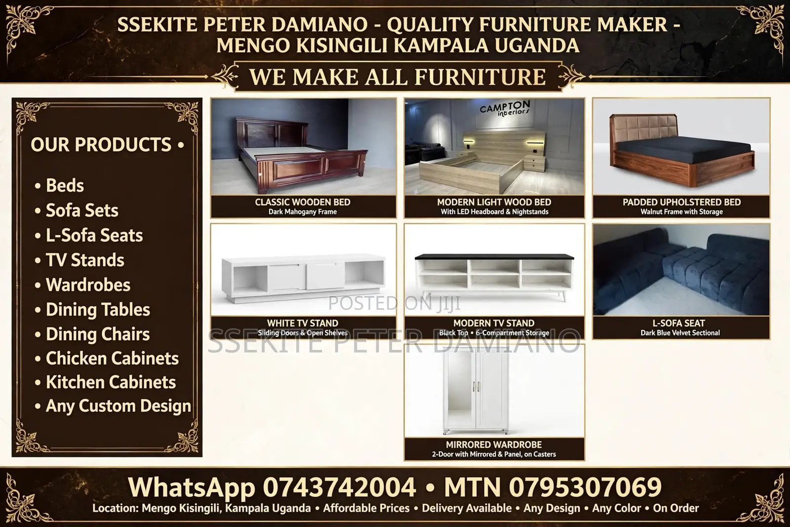 Luxury Furniture Beds TV Stands Sofas Lv Sofa