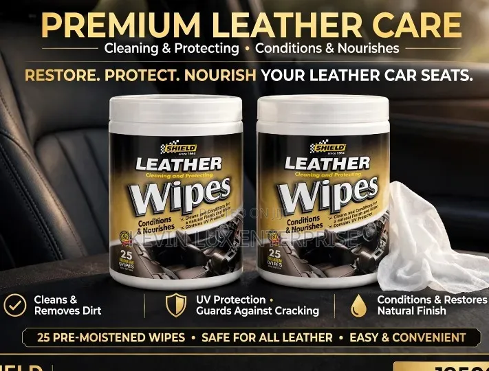Leather Cleaning and Protecting Wipes 25 PCS