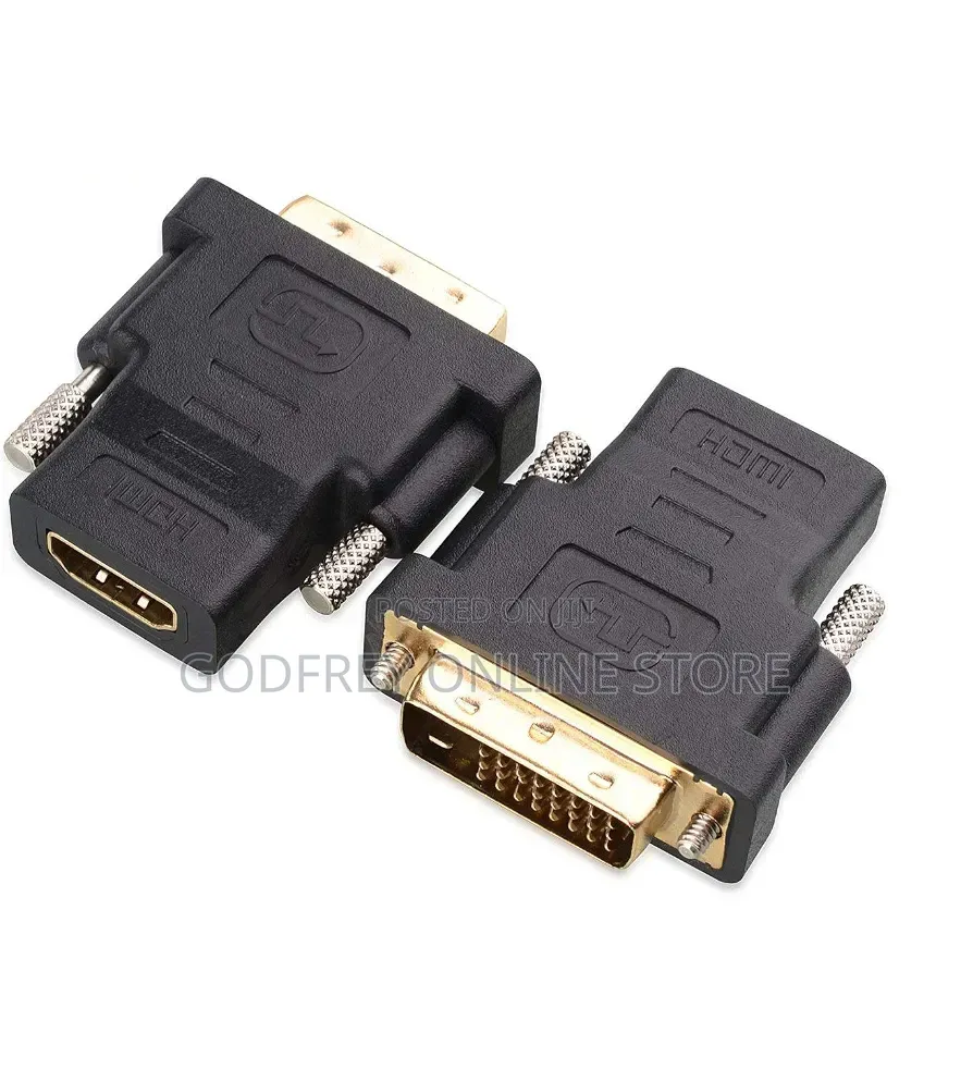 DVI-D (24+1 Pin) Male to HDMI 19-Pin Female Adapter