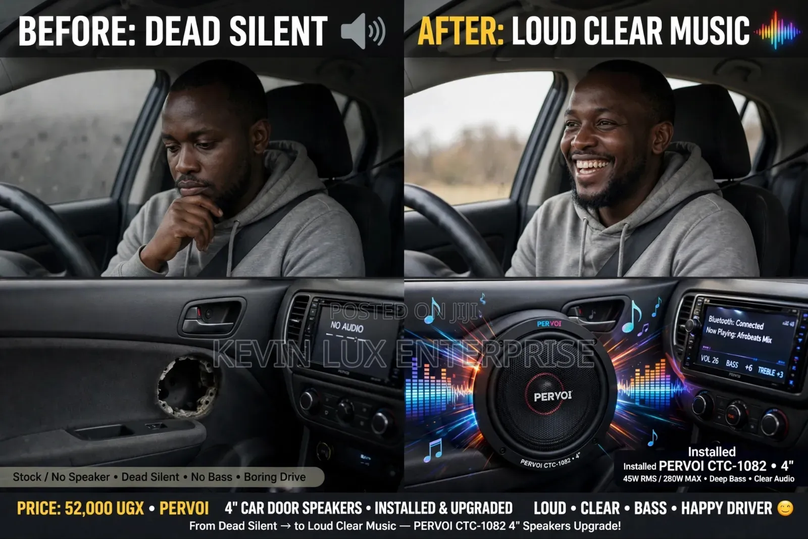 Car Speaker 4 Inch Pair