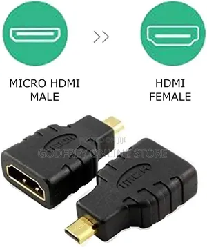 HDMI Adapter, HDMI Type-a to Micro Type-D, Black, 7 Cm
