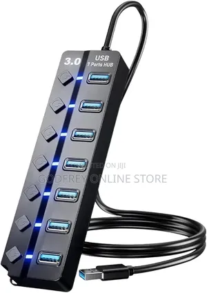 3.0 USB Hub 7port High Speed Fast Charging