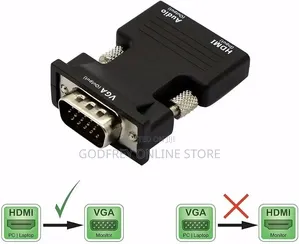 HDMI Female to VGA Male Converter Adapter With Audio
