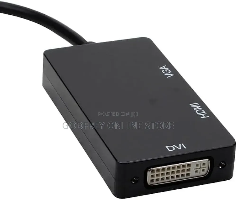 3-in-1 DisplayPort to HDMI, DVI, and VGA Multi-Function Adapter