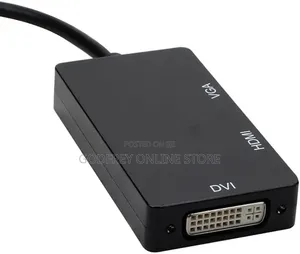3-in-1 DisplayPort to HDMI, DVI, and VGA Multi-Function Adapter