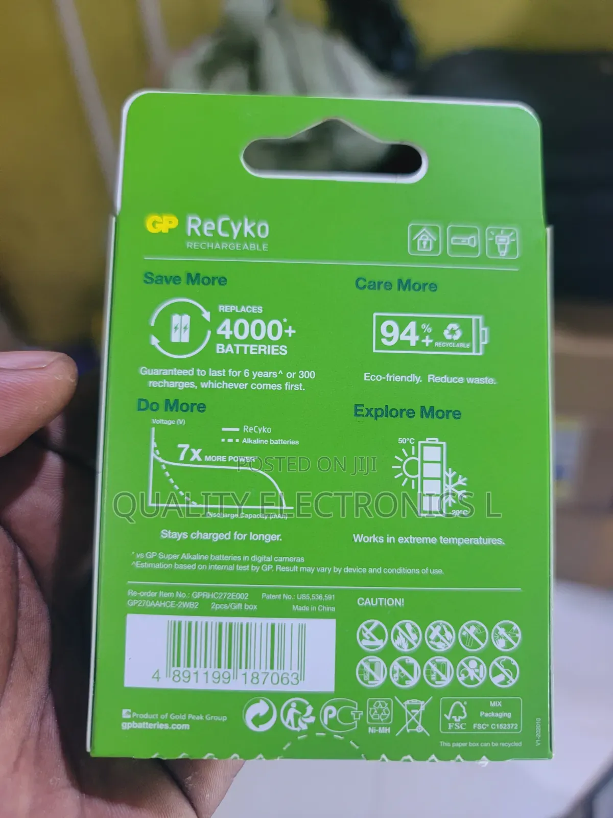 GP ReCyKo AA Rechargeable Batteries