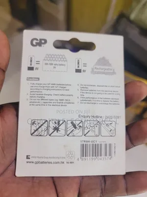 GP 9v 280 Mah Rechargeable Batteries