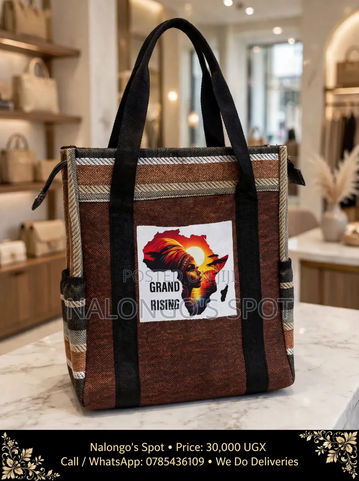 African Woven Totebag