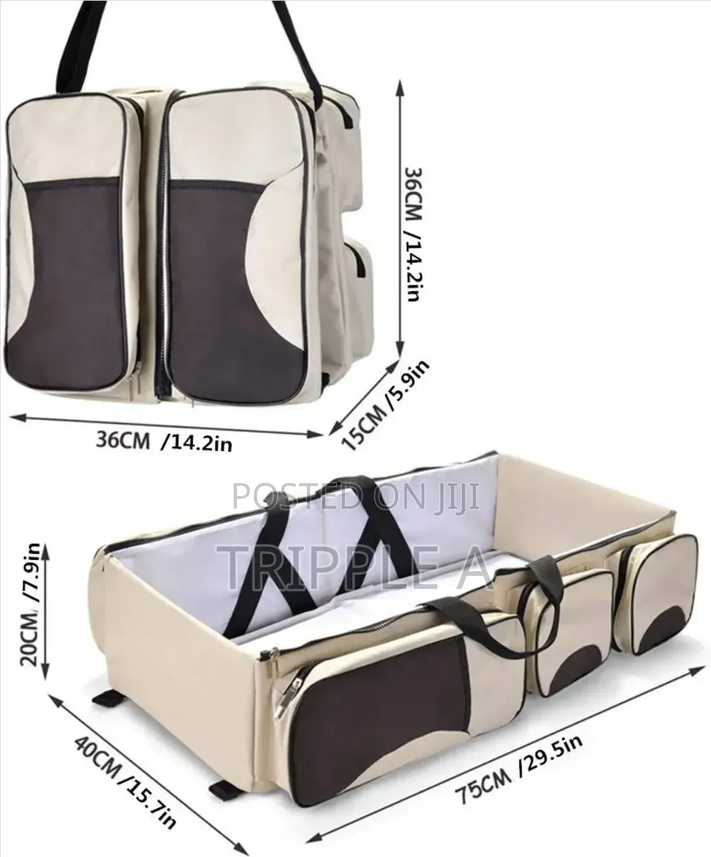 3 in 1 Diaper Bag and Travel Cot Bed