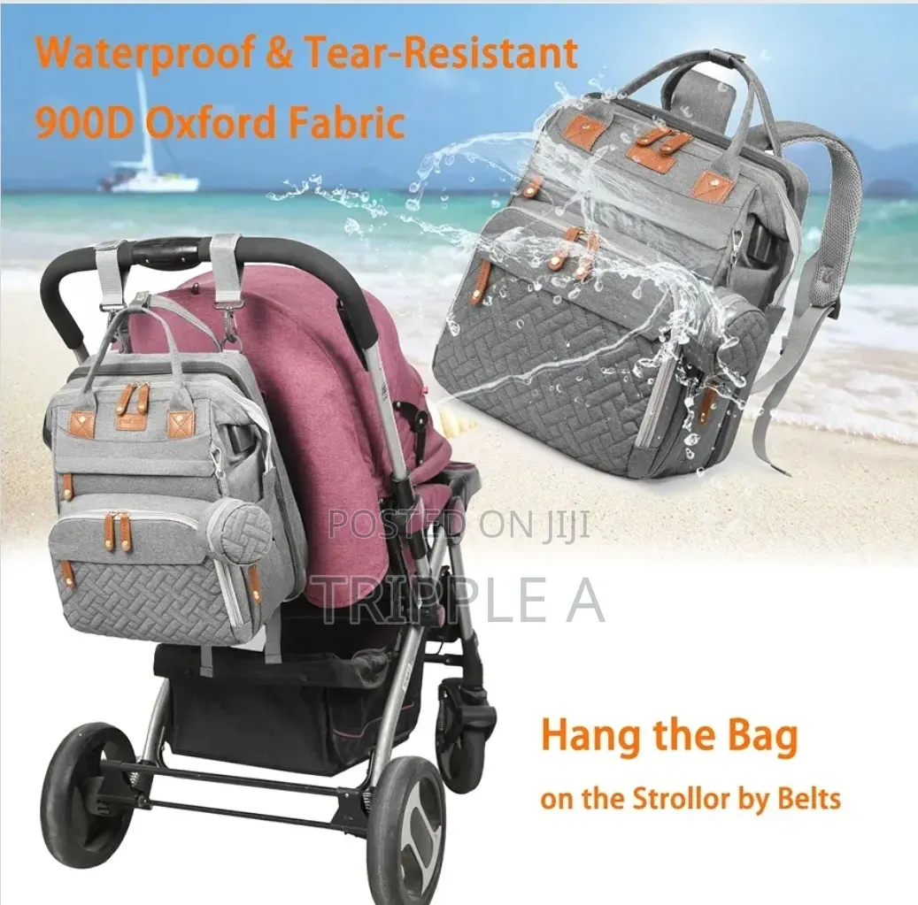 Multifunctional Baby Diaper Bag and Bed