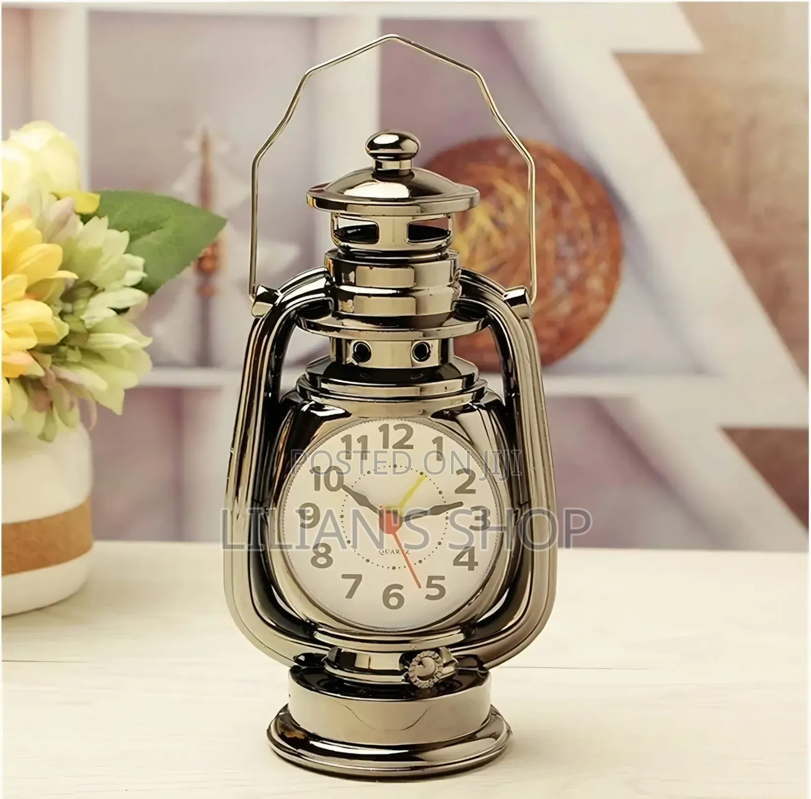 Vintage Alarm Clock Retro Oil Lamp Alarm Clock