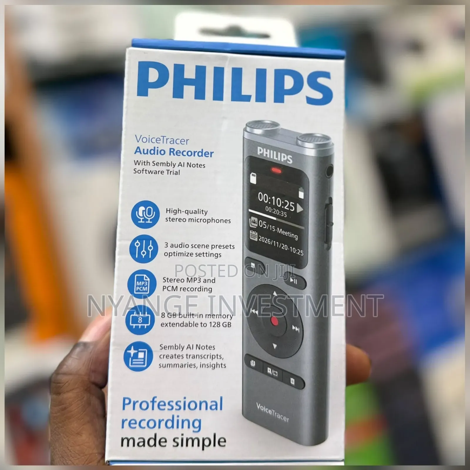 Philips VoiceTracer DVT2075 Digital Audio Recorder