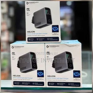 Powerology Helion 4-Port 200W GaN Wall Charger
