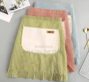 Half-Length Zipper Large Pocket Kitchen Cooking Apron